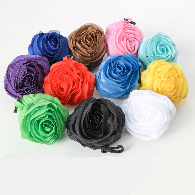 Rose Foldable Shopping Tote Bag