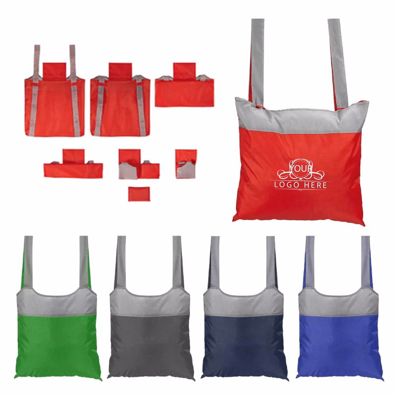 Large Capacity Foldable Reusable Tote Backpack
