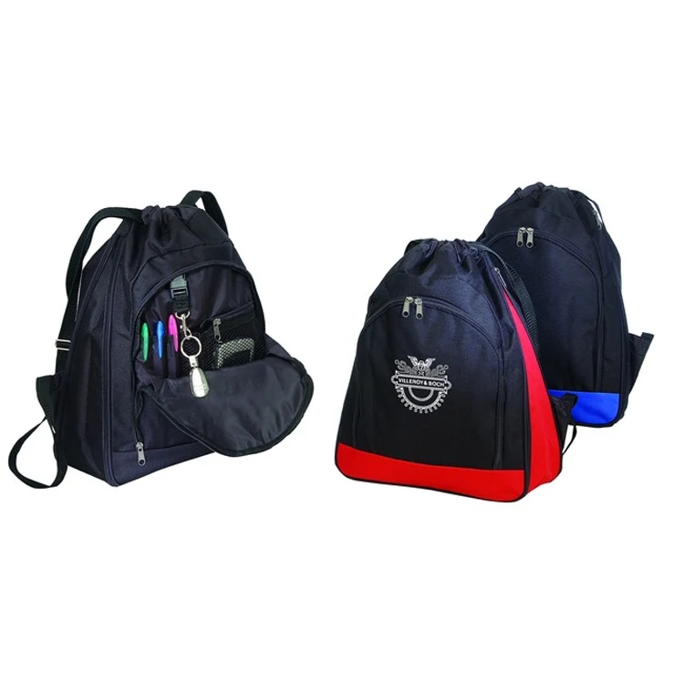 Expandable Poly Drawstring Backpack 1