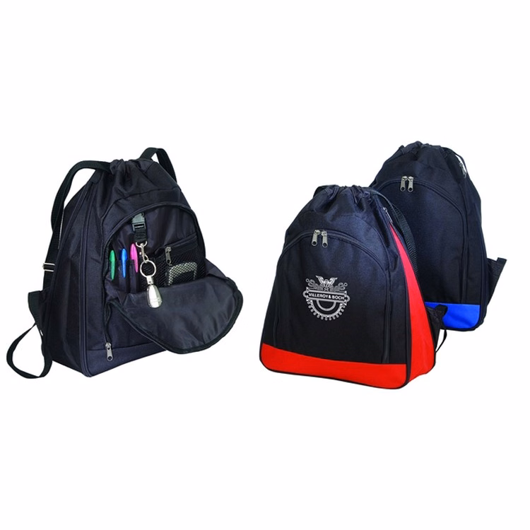 Expandable Poly Drawstring Backpack