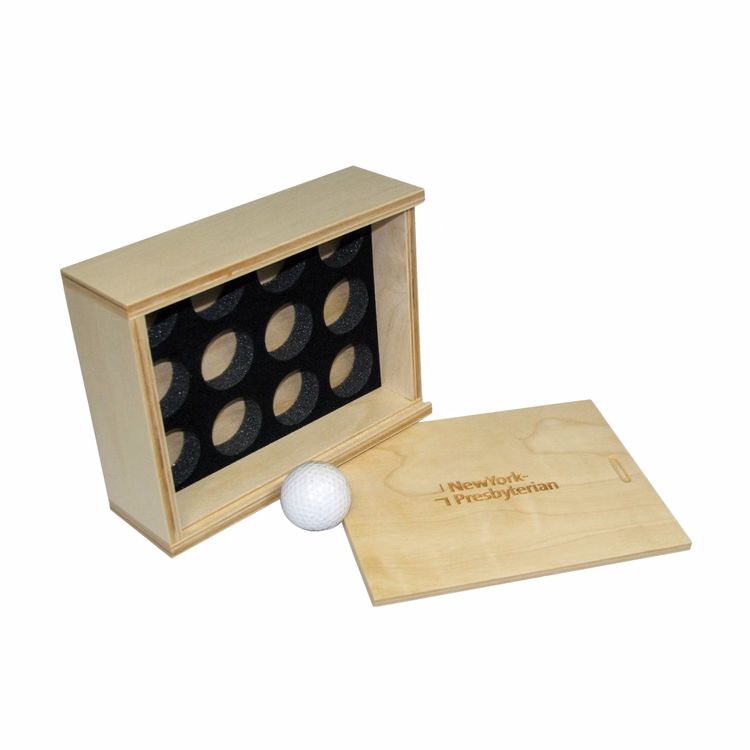 Sliding Lid Golf Ball Box, 8.5 x 6.5 x 2.625"