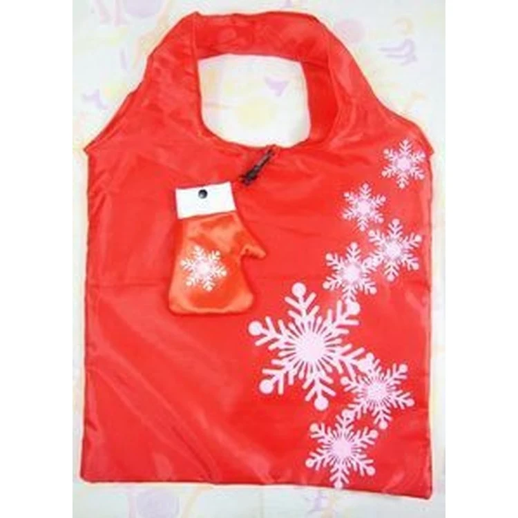 Snowflake Folded Reusable Compact Shopping Bag 1