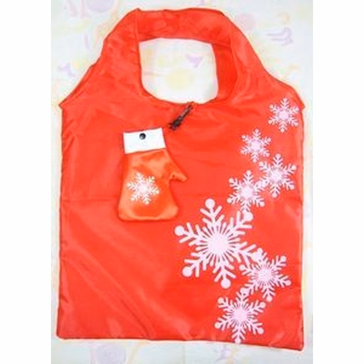 Snowflake Folded Reusable Compact Shopping Bag