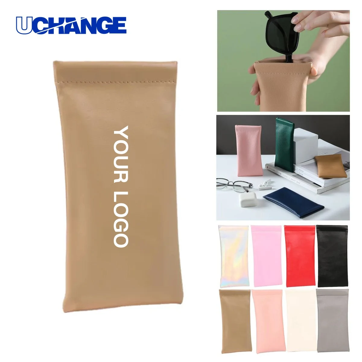 PU Leather Soft Sunglasses Pouch 1