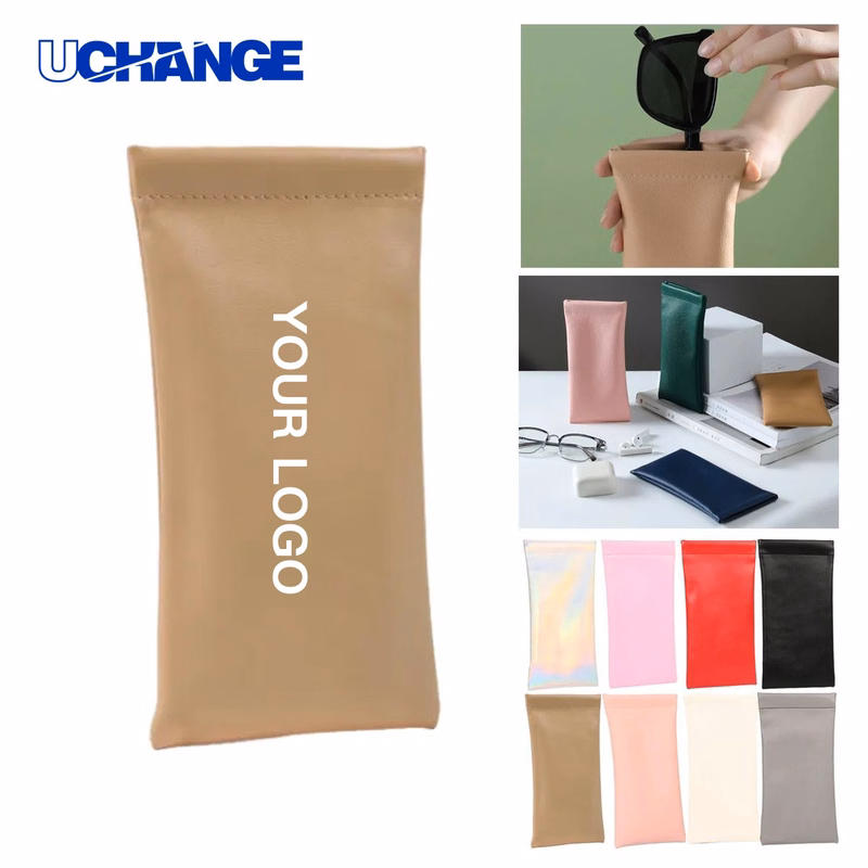 PU Leather Soft Sunglasses Pouch