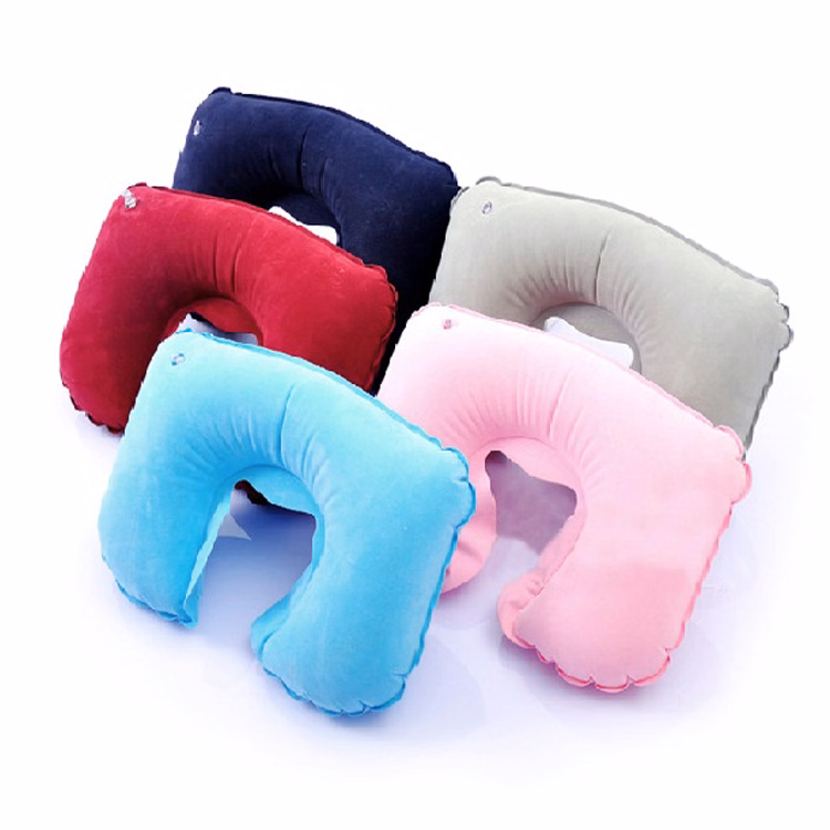 Inflatable U-Shaped Travel Pillow