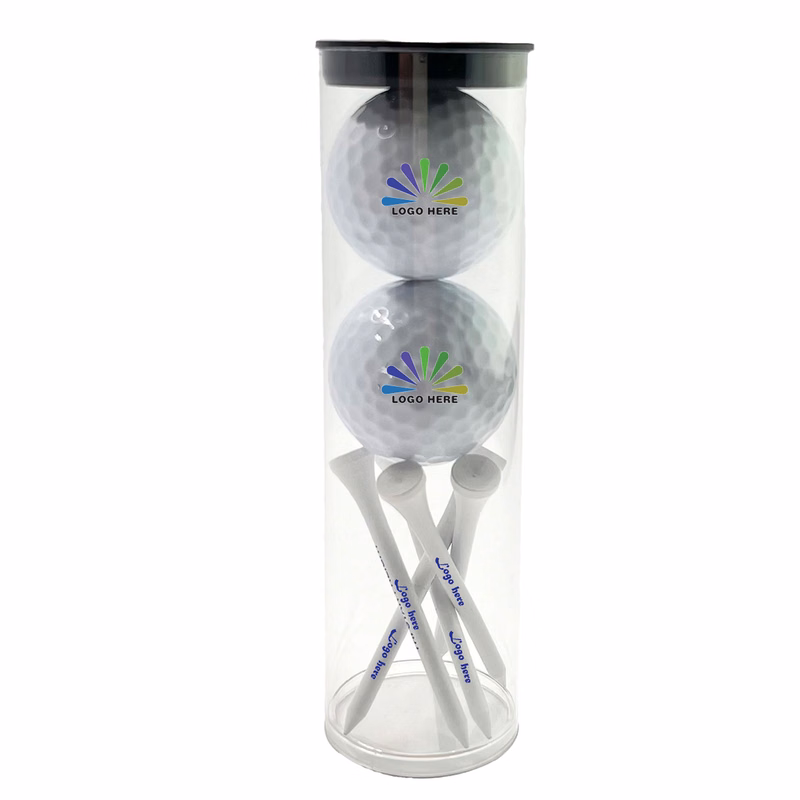 Premium Custom Golf Ball & Wooden Tee Set