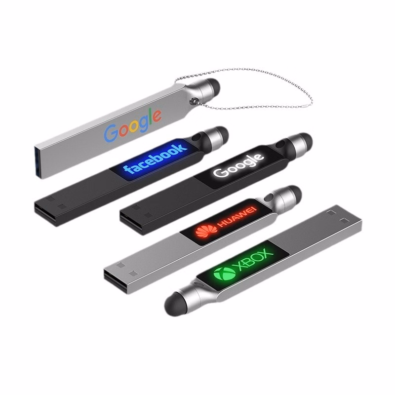 New Multifunctional LED USB Flash Drive with Stylus 8G