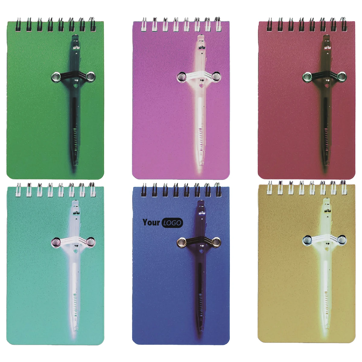 Paper Colorful Spiral Notebook With Custom Logo 1