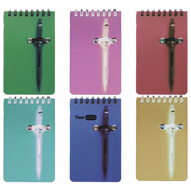 Paper Colorful Spiral Notebook With Custom Logo