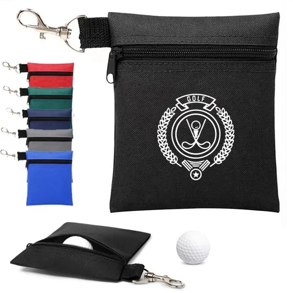 Nylon Golf Ball Tees Storage Waist Bag 1