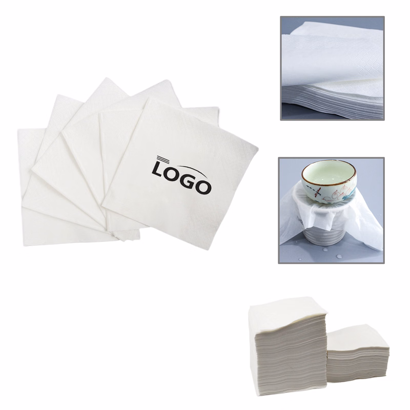 MOQ2750 Custom Square Napkin Ads in Bulk