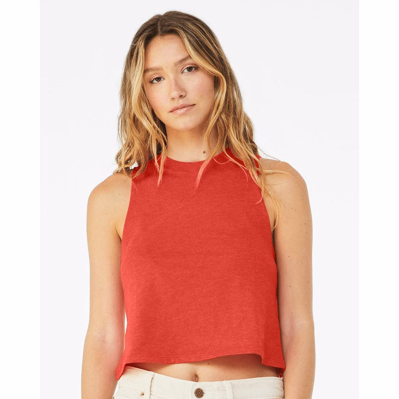 Women's Racerback Crop Tank - 6682