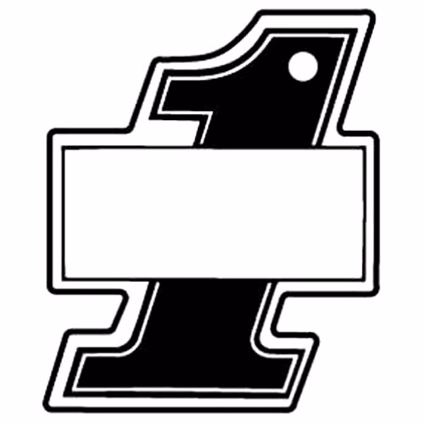 #1 w/Sign Key Tag - Spot Color