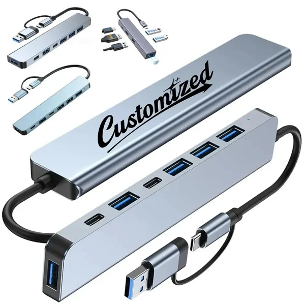 Custom USB-C Multiport Hub with HDMI Output — Professional Connectivity Adapter 1