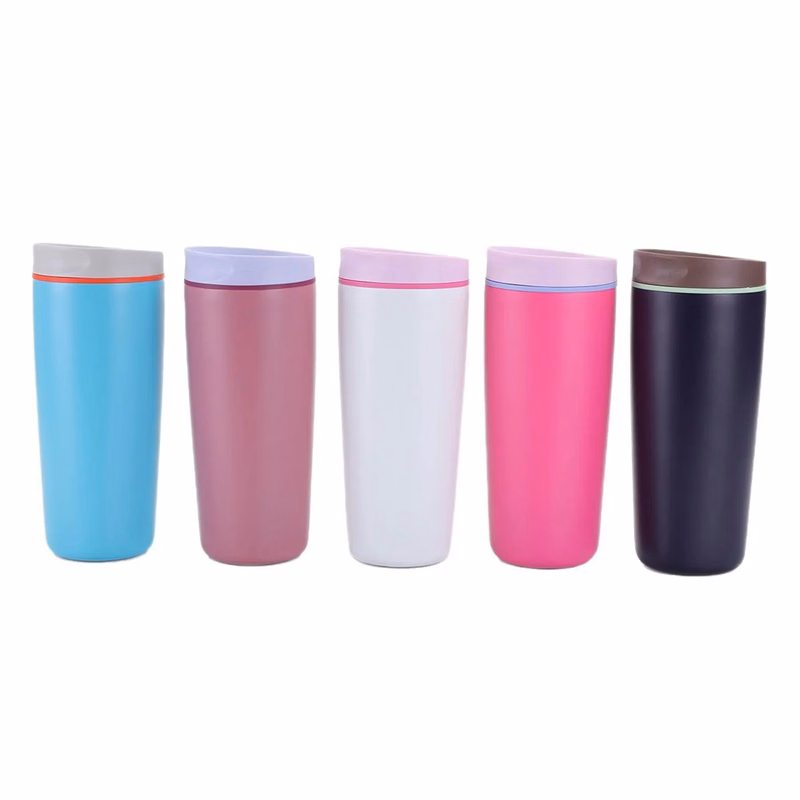 20 Oz. Double Wall Stainless Steel Vacuum Bounce Lid Tumbler
