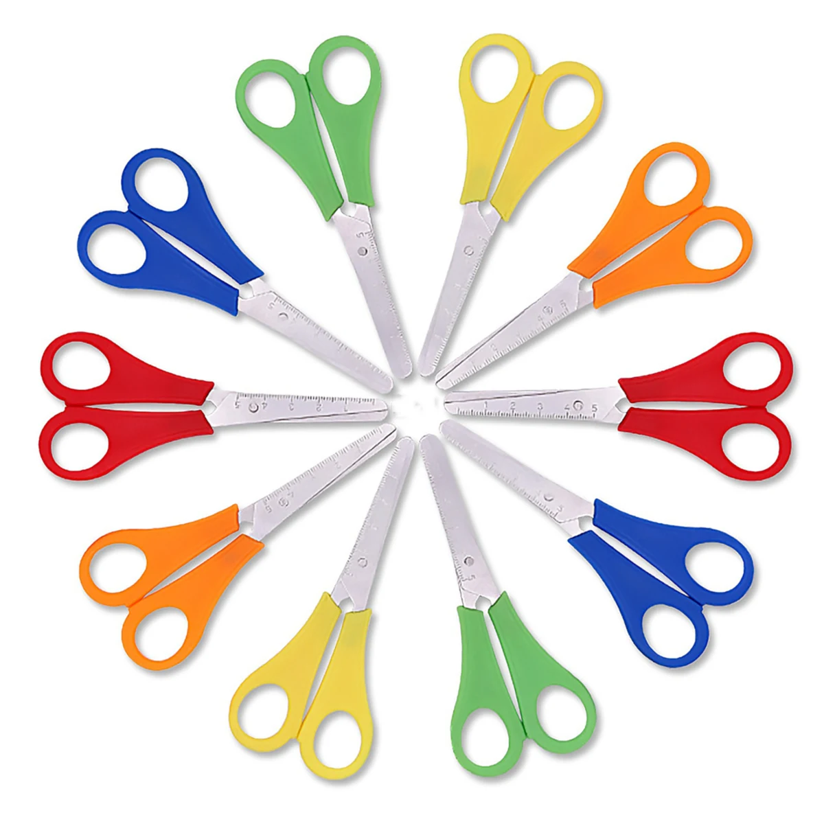 Polypropylene Safety Scissorts w/Ruler 1