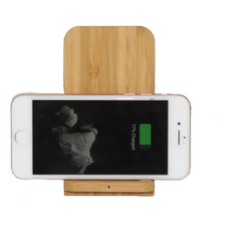 Bamboo wood wireless charger 1