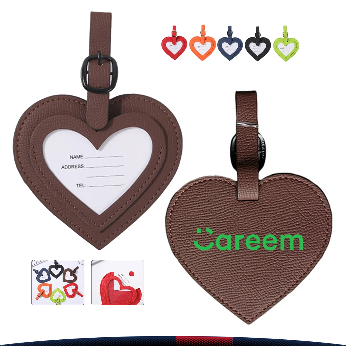 PU Love Luggage Tag 1