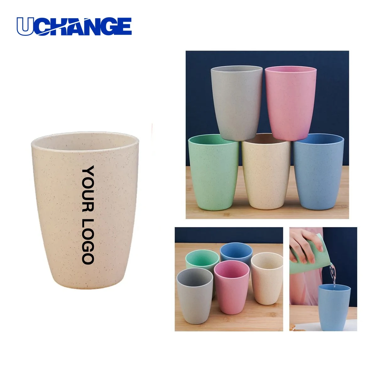 Wheat Straw Cup Drinkware for Travel or Office 1