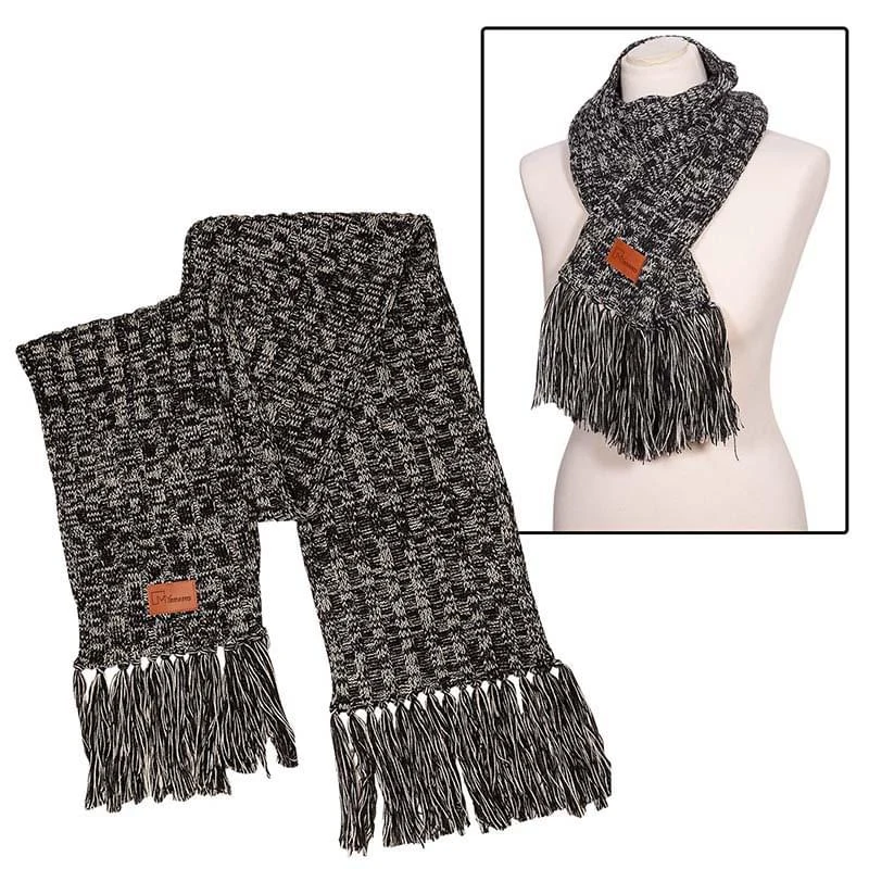 Leeman Heathered Knit Scarf 1