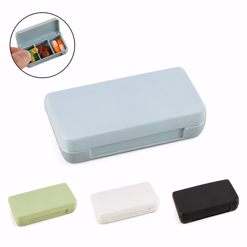 Triple Chamber Pill Container