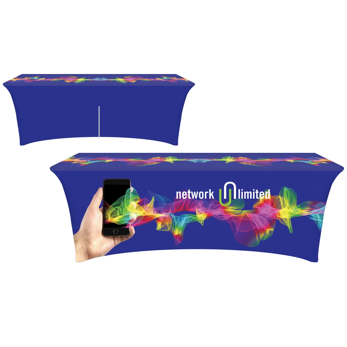 8' Digitally Printed Stretch Table Covers 1