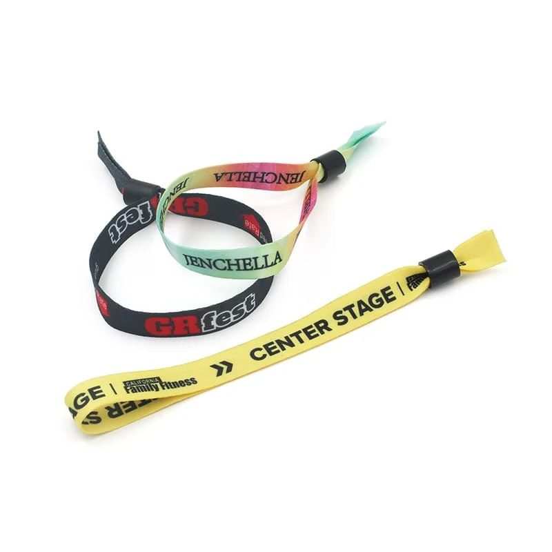 Full Color Dye Sublimation Printed Fabric Wrisband 1