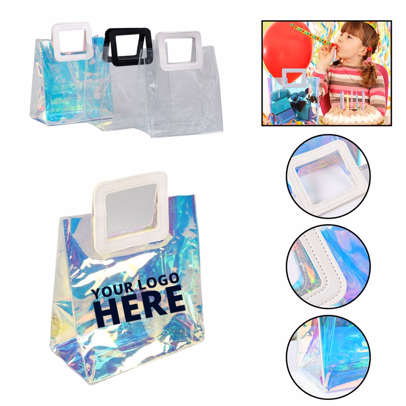 Clear Iridescent Tote