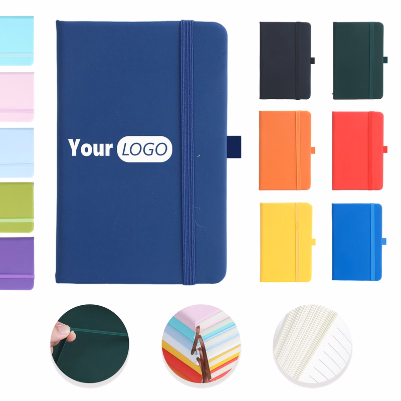 PU Leather Lined Notebook Journal