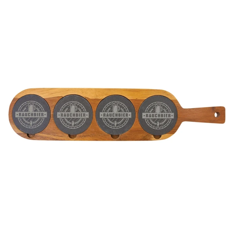 Lilly Acacia Wood & Slate Serving Board 1