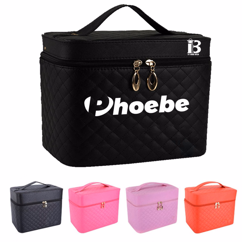Cosmetic Travel Bag Checkered Makeup Bag