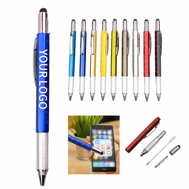 Steel 6 in 1 Multi Tool Pen