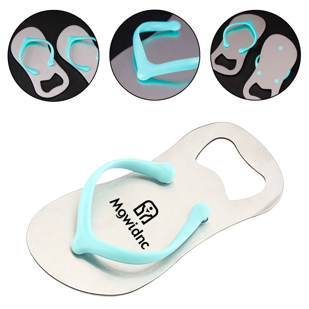 Flip Flop Bottle Opener, Stainless Steel Sandal Shoe Beer Opener 1