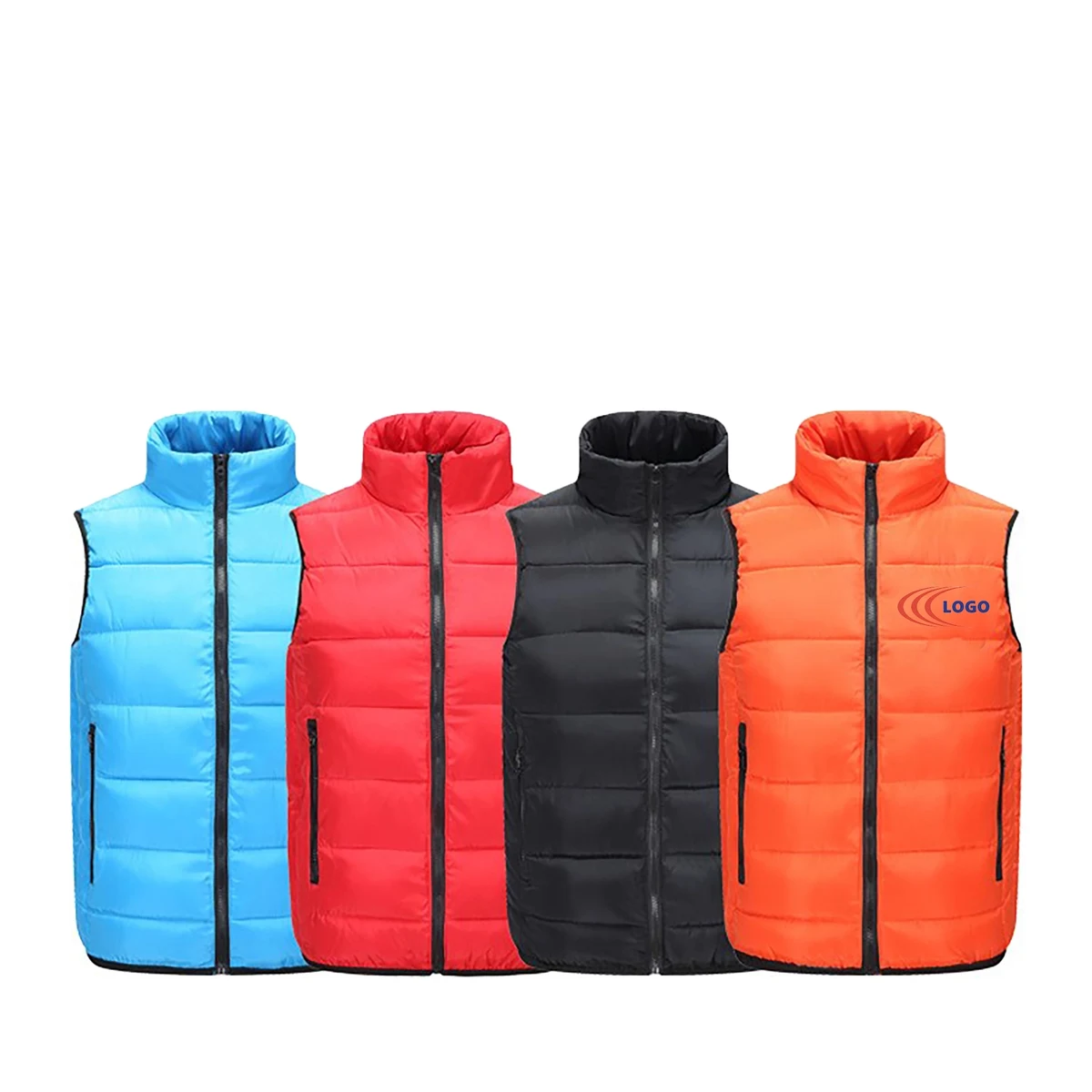 Stand Collar Cotton Vest 1