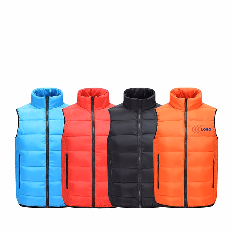Stand Collar Cotton Vest