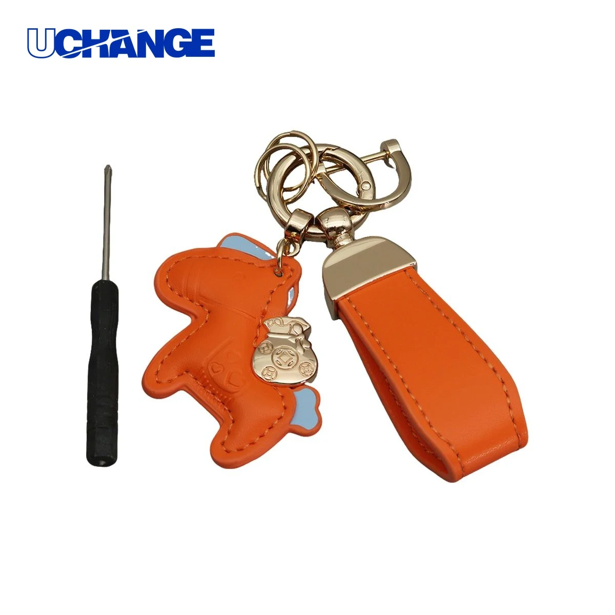 Polyurethane Pony Figure Key Ring Charm with Strap 6.7" 1