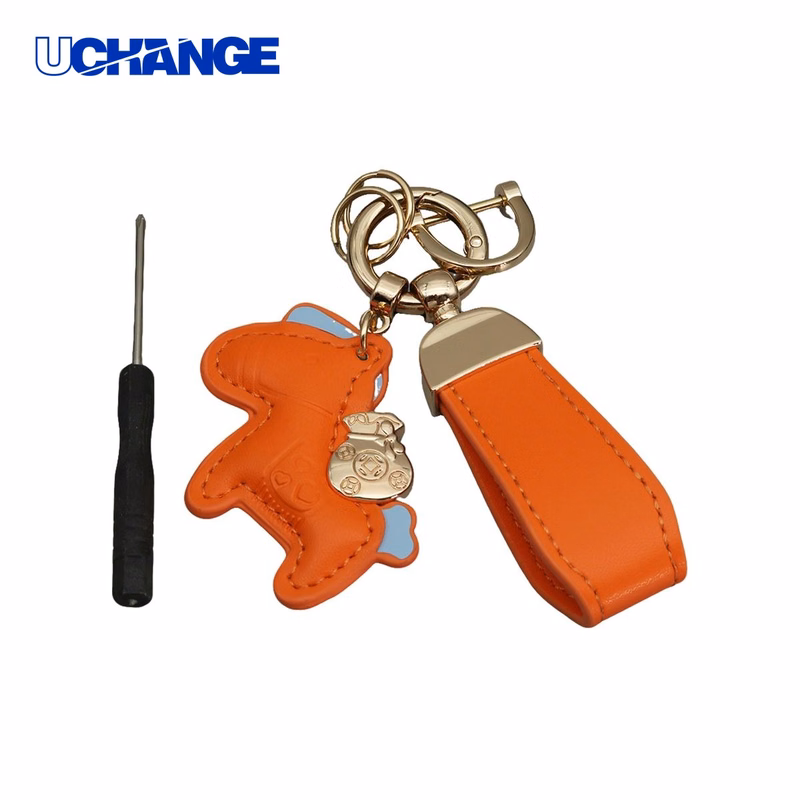 Polyurethane Pony Figure Key Ring Charm with Strap 6.7"