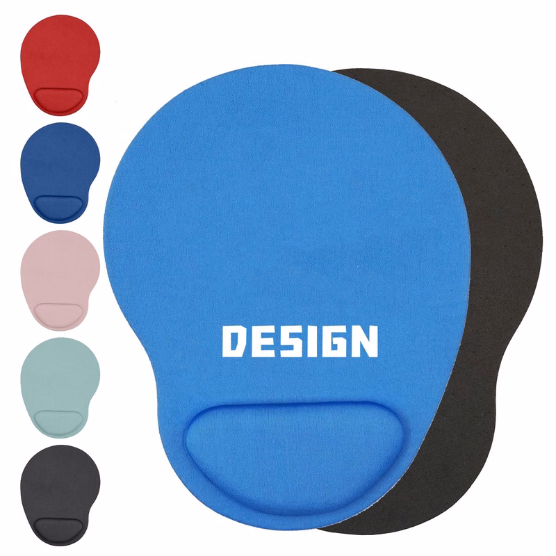 Ergonomic Silicone Mouse Pad with Colorful Wrist Rest