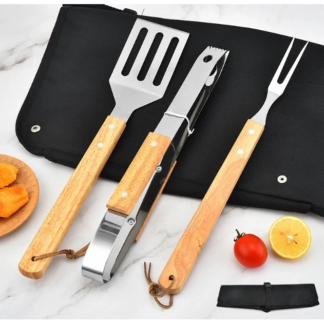 4 in 1 Stainless Steel Barbecue Tool Set 1