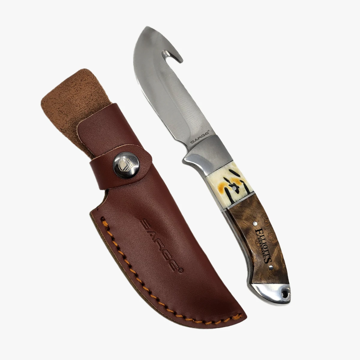 Terrain - Wood & Stag Gut Hook Fixed Blade 1