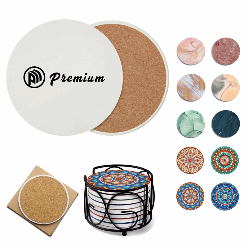 Full Color Round Ceramic Coaster