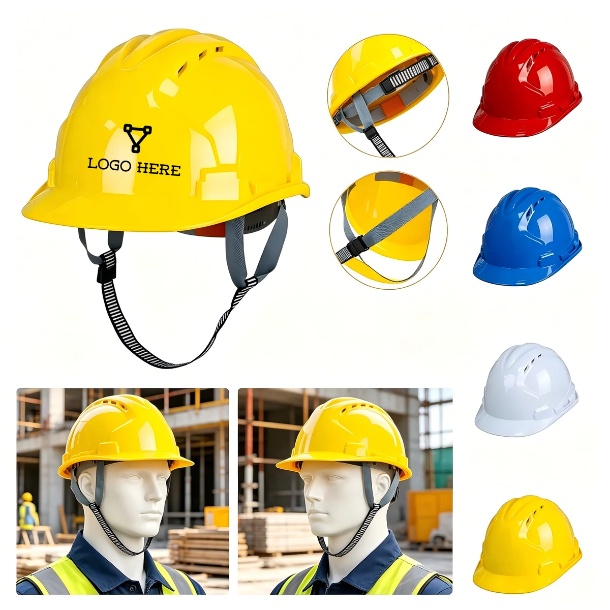 Adjustable ABS Safety Hard Hat 1