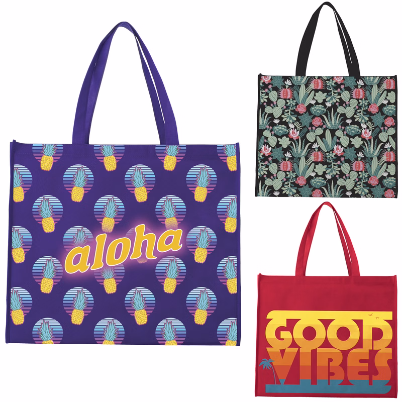 Universal Source® Laminated Non-Woven Landscape Tote