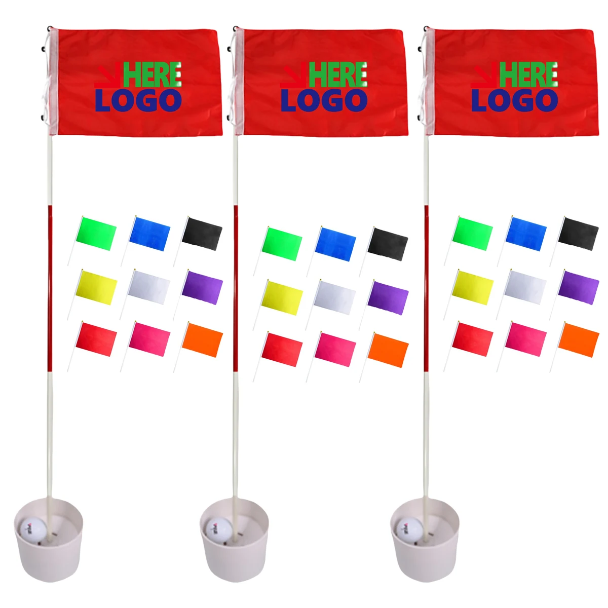 Golf Flagstick 6ft Pin Nnylon Flag MOQ20 1