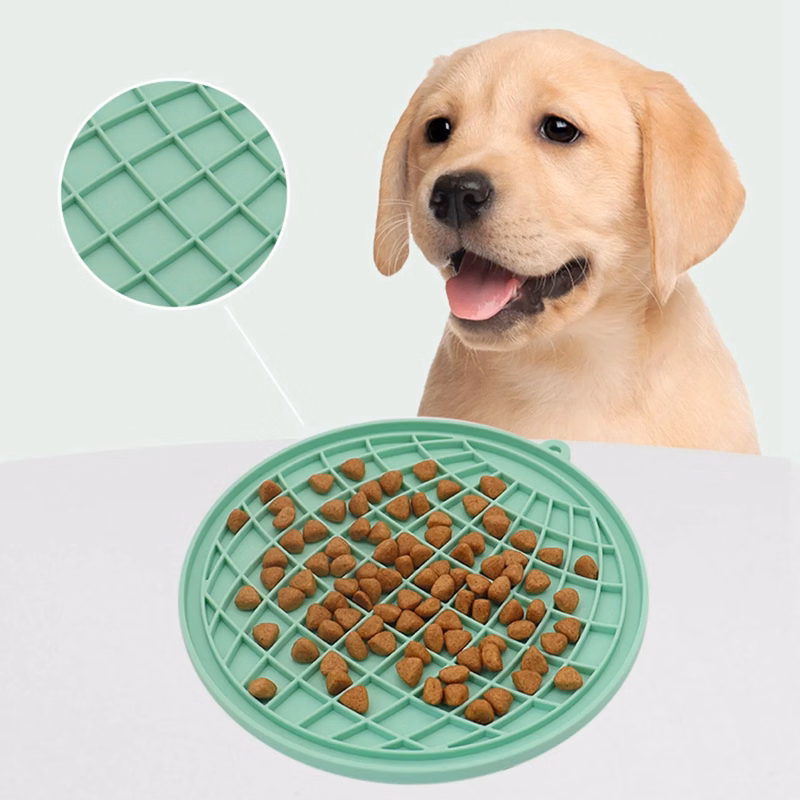 Earth Shaped Silicone Pet Slow Feeder Plate