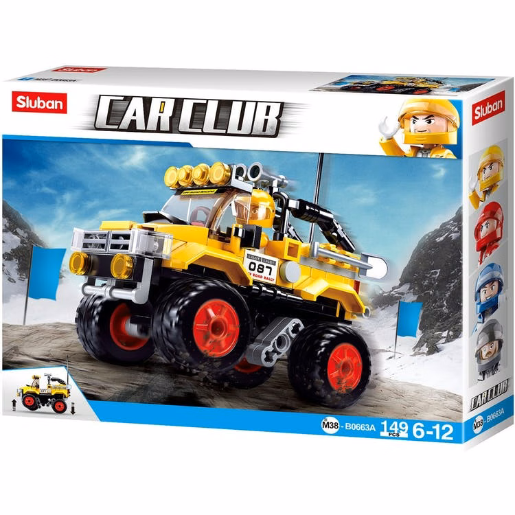 Off-Road Truck Building Brick Kits - Yellow 149 Pieces Ages 6+