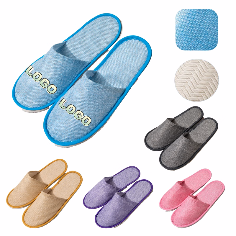 Hotel Disposable Custom Embroidery Slippers