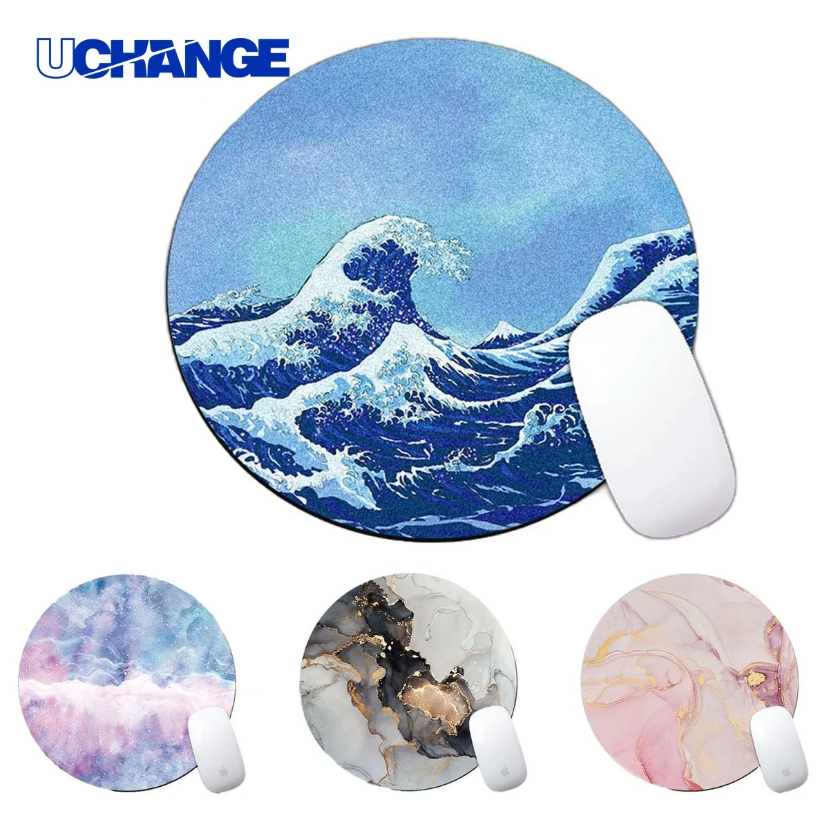Full Color Round Computer Mouse Pad 1