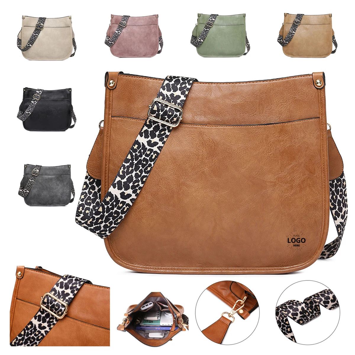 Adjustable PU Leather Shoulder Purse 1